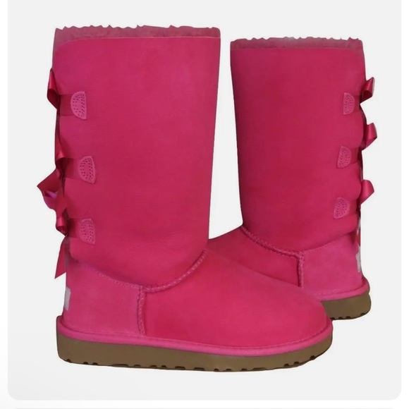 Ugg Tall Bailey Bow triple  3 bow - Picture 6 of 11